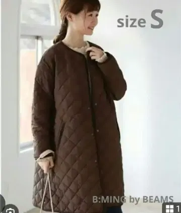 비밍 바이 빔즈 퀼트 롱 코트 [ Ssize ]