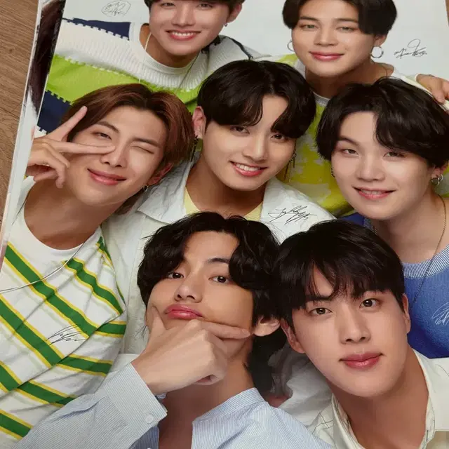 방탄소년단 bts 칠성사이다 포스터 (단체1+개인7)