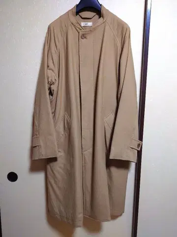 unfil 삭소니 플란넬 패드 밴드 칼라 코트 4 사이즈