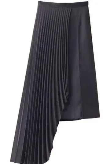 LE CIEL BLEU 비대칭 플리츠 스커트