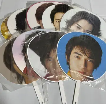 [레어] 아라시 마츠모토 준 군 점보 부채 9장 세트 묶음 판매