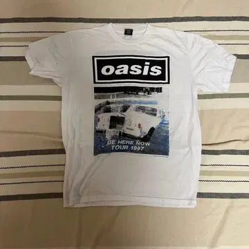 oasis T셔츠 XL 화이트 1997년 투어