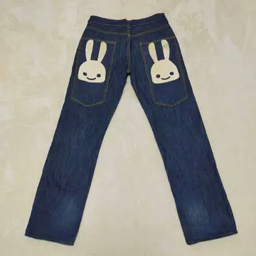 CUNE W34 2연 빅 토끼 데님 팬츠