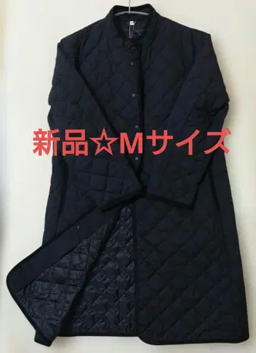 [ 미사용 새상품 택 포함 ] 무인양품 워셔블 솜 퀼팅 코트 블랙 M