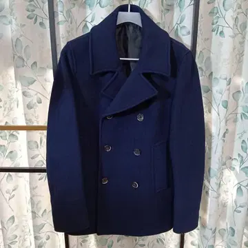 TAKEO KIKUCHI 피 코트 네이비 남성용 XL 사이즈