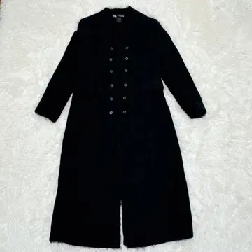 완판템 ZARA 나폴레옹 코트 마테코 린넨 혼방 롱 코트 블랙 L