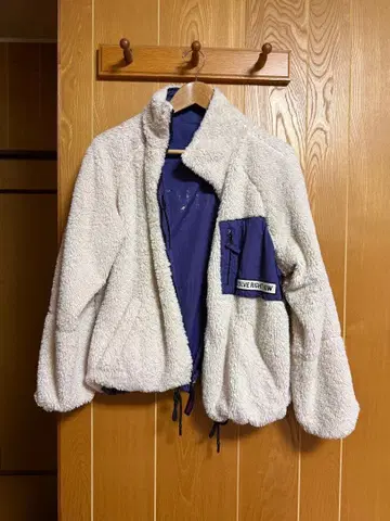 보아 자켓 플리스 자켓 화이트/퍼플