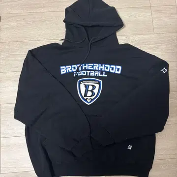 RUSSELL 블랙 후드티