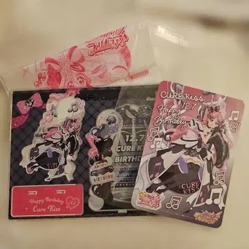 프리큐어 큐어키스 벌스데이 아크릴 스탠드 벌스데이 카드