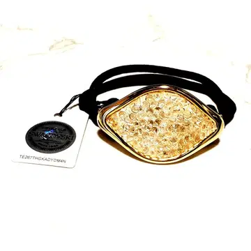 새상품 컴플렉스 비즈 스와로브스키 머리끈 아카