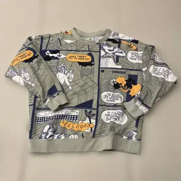 adidas 코믹 프린트 트레이닝복 L 그레이 계열