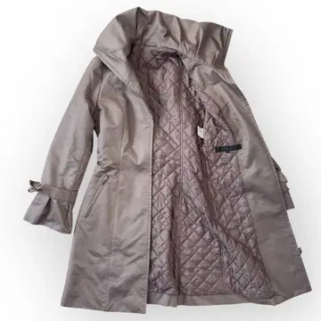 ANAYI 아나이 롱 코트 리본 그레이지 S 사이즈 퀼팅