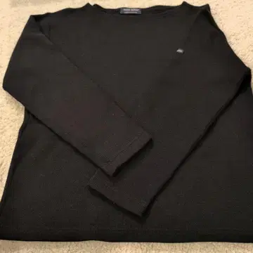 [클리닝 완료] SAINT JAMES 블랙 긴팔 리브 니트