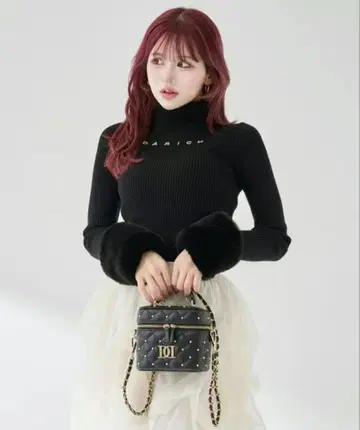 Darich 스무스 퍼 리브 니트탑 블랙