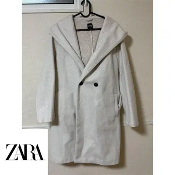 ZARA 후드 부착 코트 L
