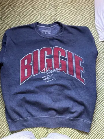 BIGGIE 맨투맨 트레이닝복 다크 그레이