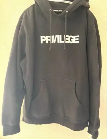 PRIVILEGE 블랙 후드티 L 사이즈
