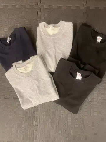 무지 트레이닝복 5개 세트