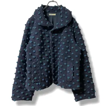 새상품급 i+mu 이무 센소유니코 울 자켓 폼폼 40