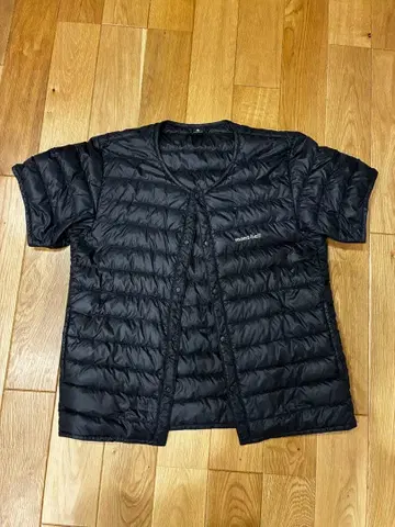 montbell 반팔 다운 자켓 블랙