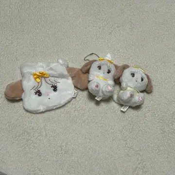 mikko 캐릭터 수플레 세트 봉제 인형 파우치