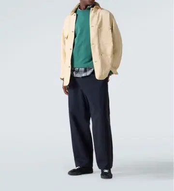 A.PRESSE 'TYPE.3 CHINO TROUSERS' NAVY2