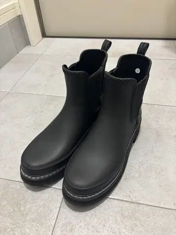 HUNTER 블랙 숏부츠