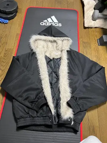 퍼 자켓 블랙 프리 사이즈