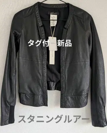 [택 포함 새상품] 스터링 루어 블랙 가죽 자켓 S 가디건