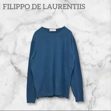 필리포 데 로렌티스 이탈리아제 코튼 100% 티셔츠 블루