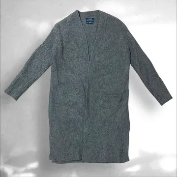 폴로 랄프로렌 여성용 캐시미어 혼방 리브 니트 롱 가디건