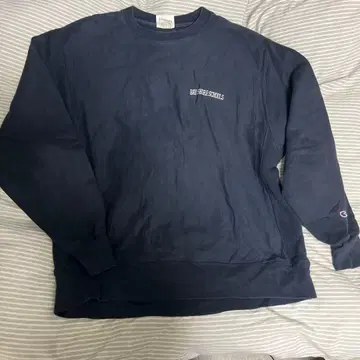 챔피언 리버스 위브 단색 파랑 택 XL