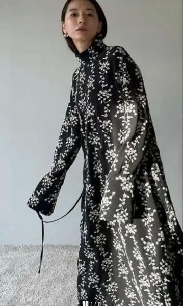 클라네 clane 플라워 자수 원피스