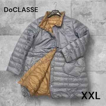 미사용급 DoCLASSE 롱 다운 코트 리버서블 세탁 가능