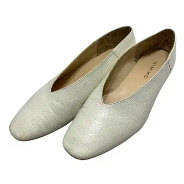 [ 새상품급 ] 히미코 (23.5) 펌프스 플랫슈즈 천연 가죽 레어