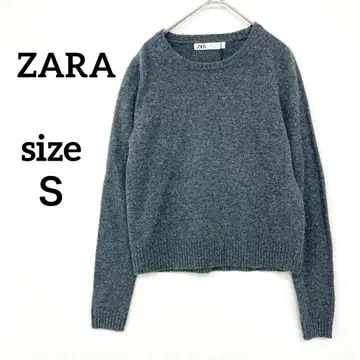 [택 포함 새상품] 자라 긴팔 니트 스웨터 S 울 100% 크루넥