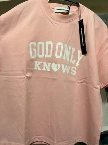 GOD ONLY KNOWS 핑크 셔츠