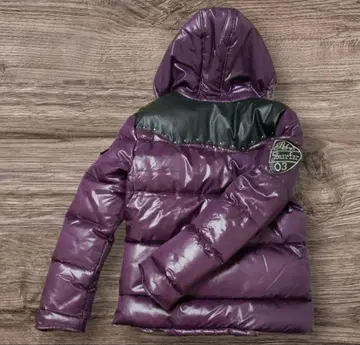 퍼플 다운 자켓 약 70cm