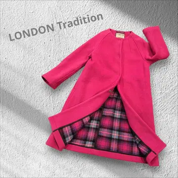 런던 트래디션 노카라 롱 코트 영국제 S~M