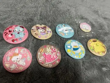 [묶음 판매] 산리오 캐릭터즈 자수 캔뱃지 (치이카와 덤 포함)
