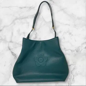 마리콴트 슈링크 데이지 엠보싱 토트 그린 토트백