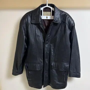 고급 이탈리아 라무 가죽 자켓 블랙 Y2K 패션