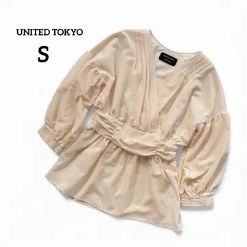 [ 유나이티드 도쿄 ] UNITEDTOKYO 블라우스 카슈쿨 7부 소매