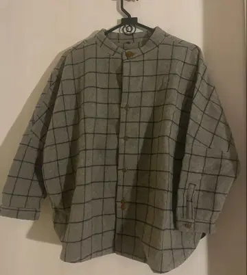 팔라스 팰리스 / 노카라 돌먼 와이드 울 셔츠 3 체크