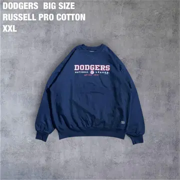 RUSSELL 다저스 맨투맨 XXL 네이비 MLB 빅 레어