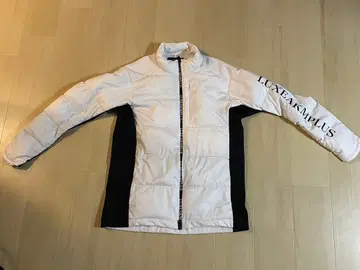 LUXEAKMPLUS 풀 지퍼 자켓 화이트/블랙