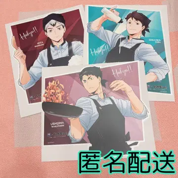 [하이큐] 오오토야 콜라보 비주얼 보드 특전 키타 오이카와 우시지마