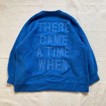 SCOTCLUB 백 메시지 풀오버 니트 (블루) M