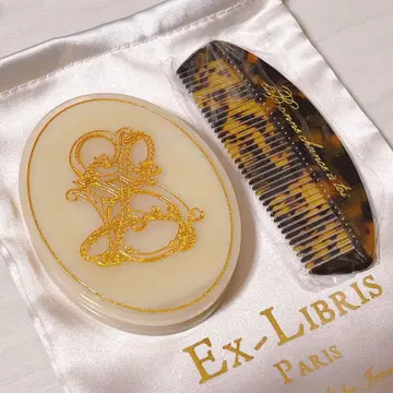 Ex-Libris 파리 SLOBE 별주 거울 & 빗 & 복조리 세트