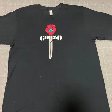 GONZO 그래픽 T셔츠 M 블랙 조니 뎁 애용 구제 의류